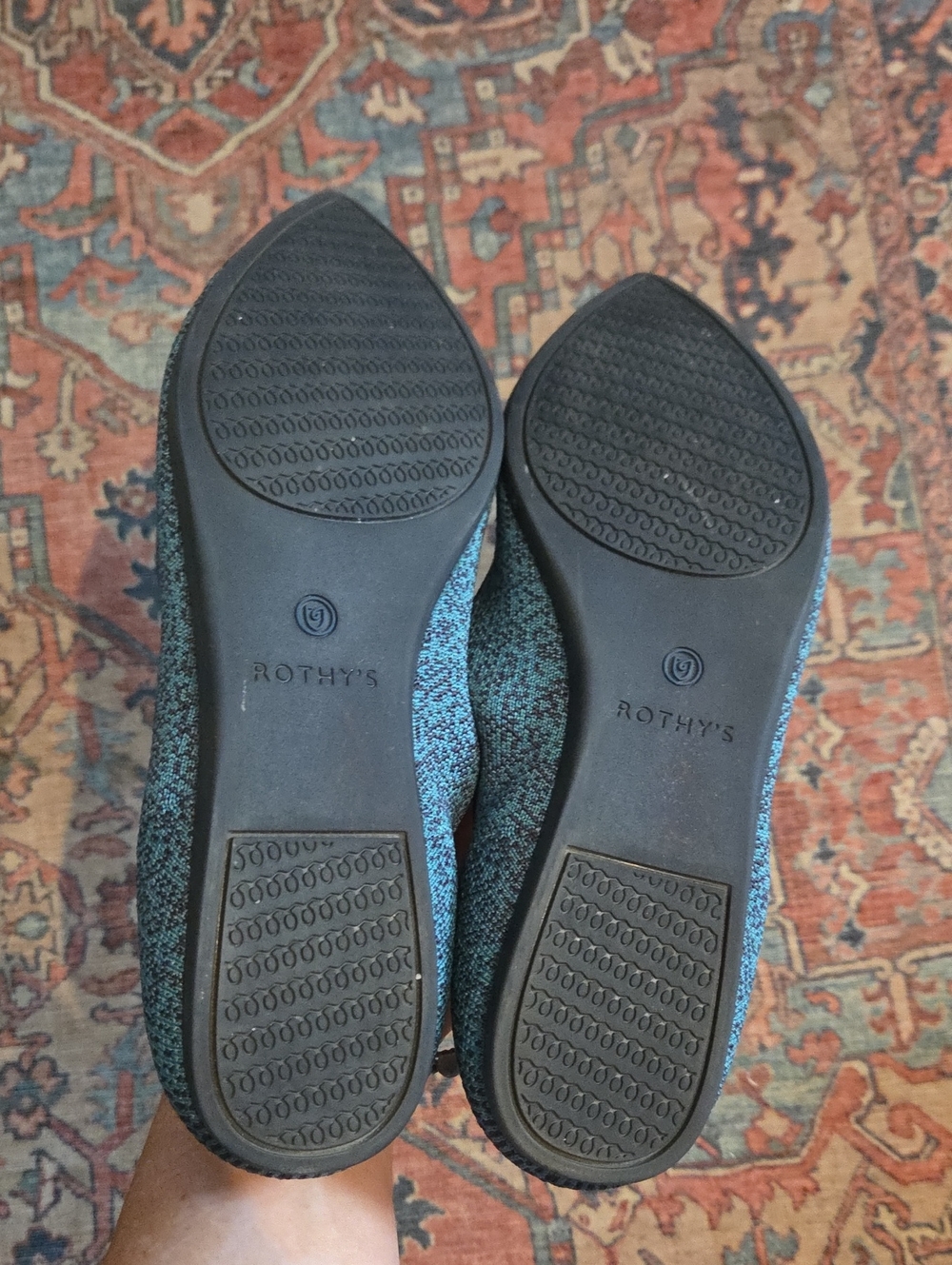 Rothy’s The Point Spruce Python (size 9) - Picture 5 of 9